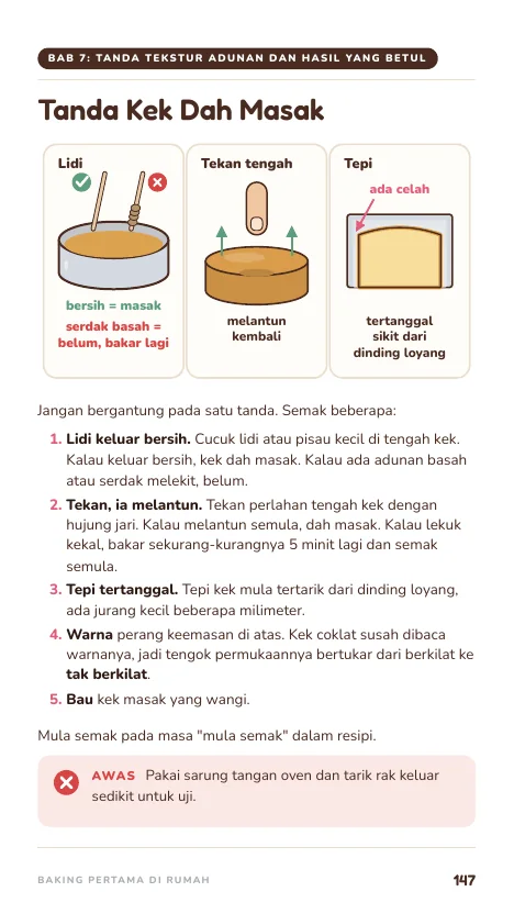 Tanda Kek Dah Masak
