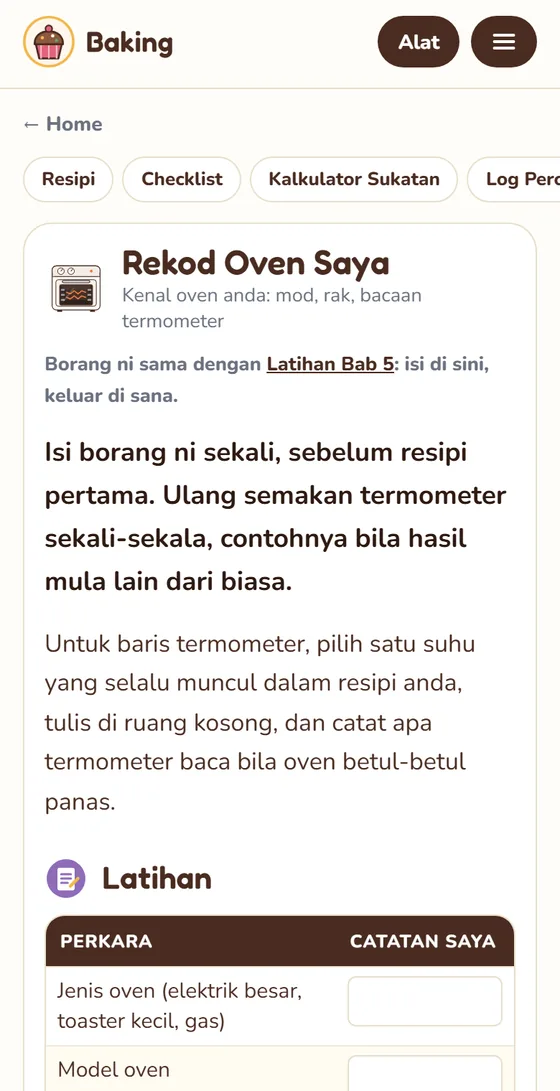 Rekod Oven Saya